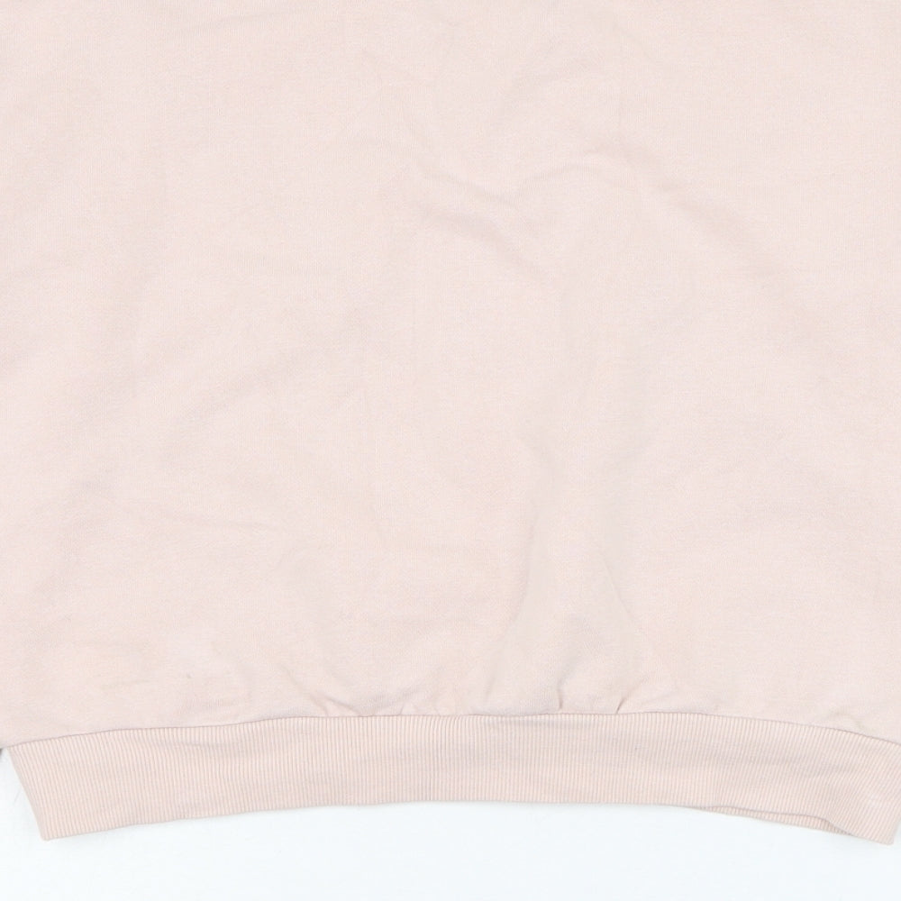 H&M Girls Pink Cotton Pullover Sweatshirt Size 10-11 Years Pullover - Paris