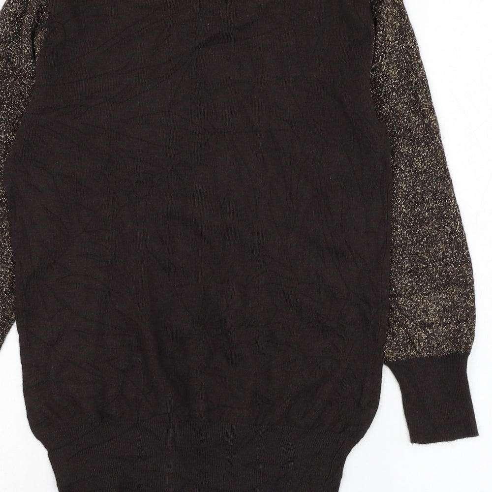 NEXT Womens Brown Polyester Pullover Sweatshirt Size 8 Pullover