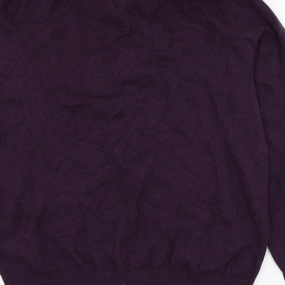 Marks & Spencer Mens Purple Cotton Pullover Sweatshirt Size M