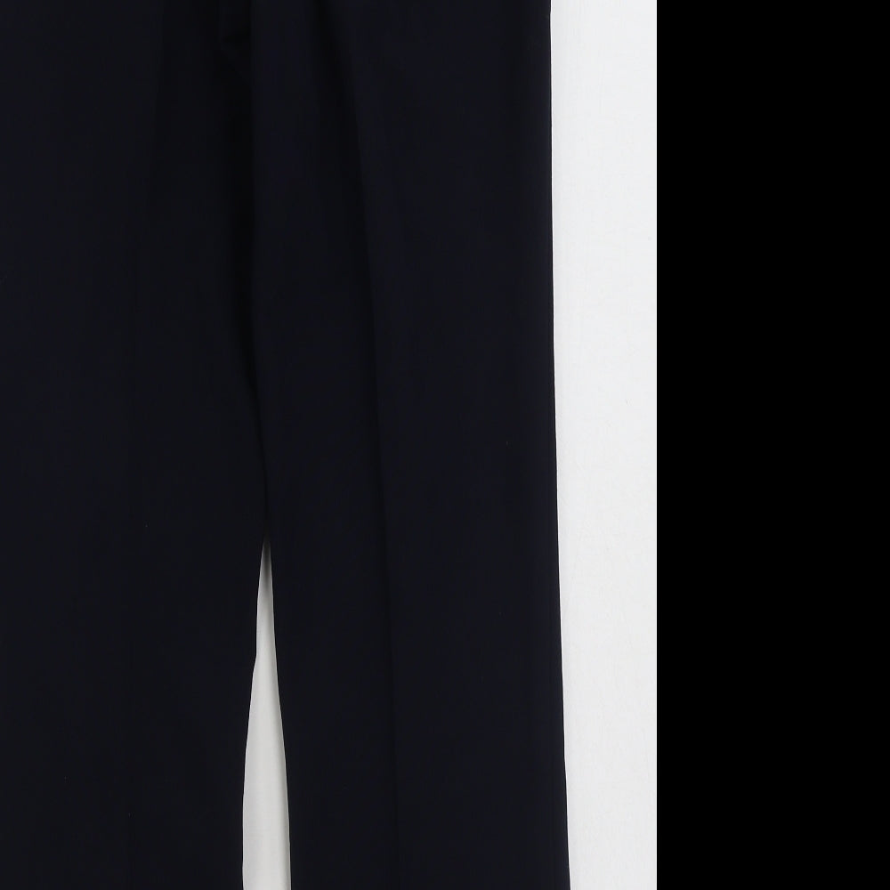 Vida Vi Womens Blue Polyester Trousers Size 10 L29 in Regular