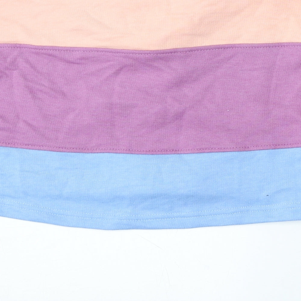 I SAW IT FIRST Womens Multicoloured Striped Polyester Pullover Sweatshirt Size 6