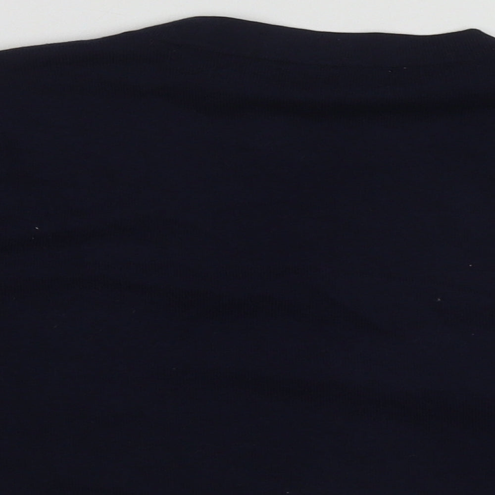Monsoon Womens Blue Round Neck Polyester Cardigan Jumper Size M