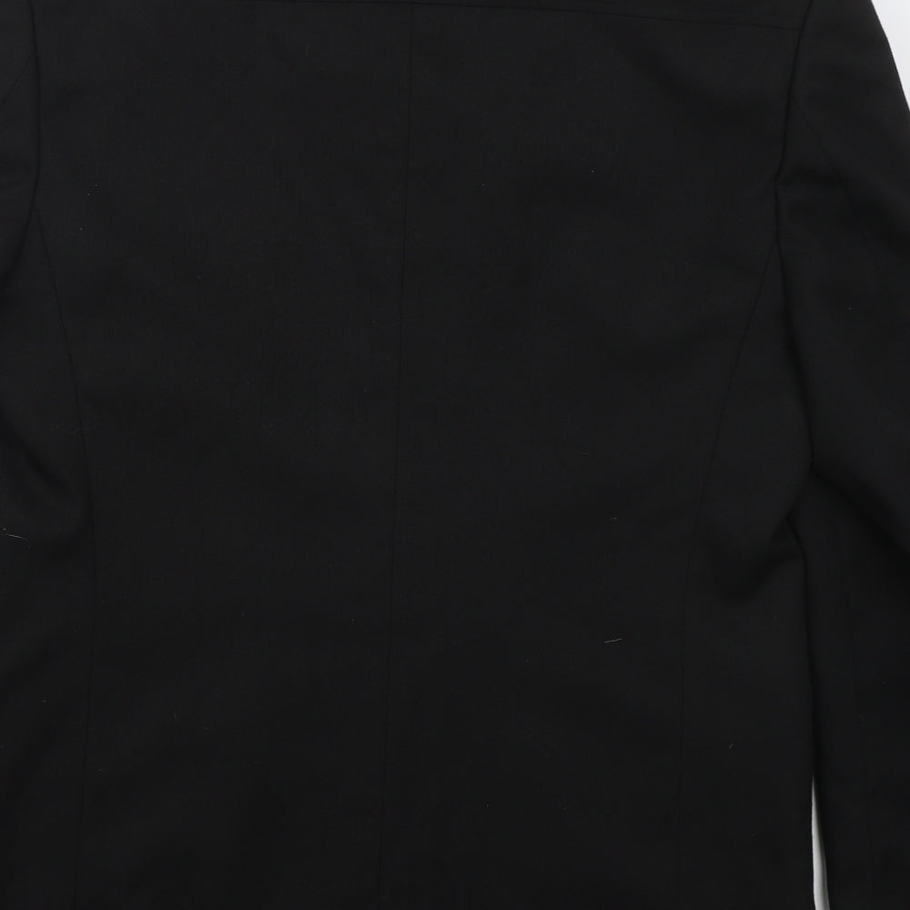 Armando Mens Black Polyester Jacket Suit Jacket Size 38