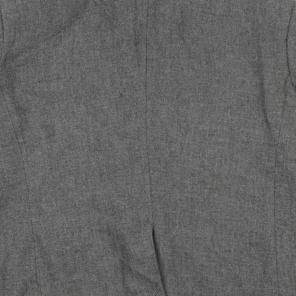 Easy Mens Grey Acrylic Jacket Blazer Size L
