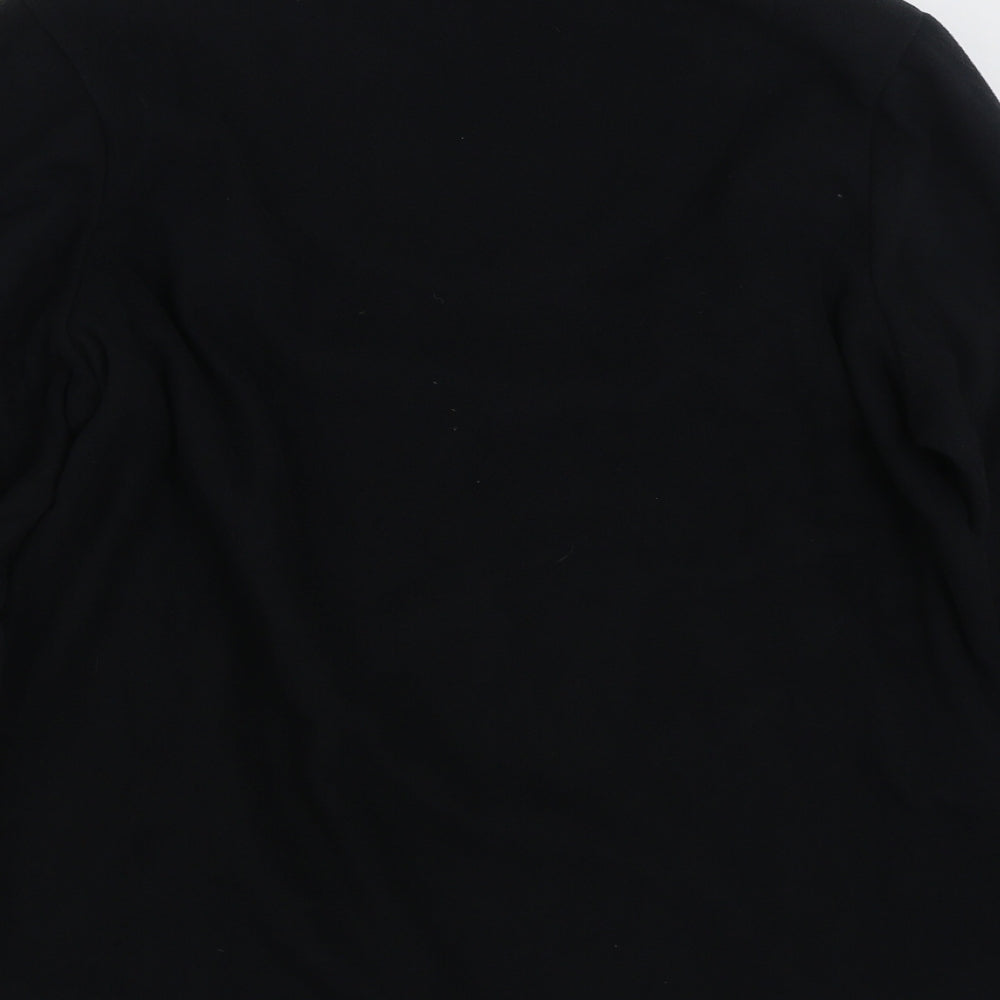 Marks & Spencer Womens Black 100% Polyester Pullover Sweatshirt Size 16 Pullover