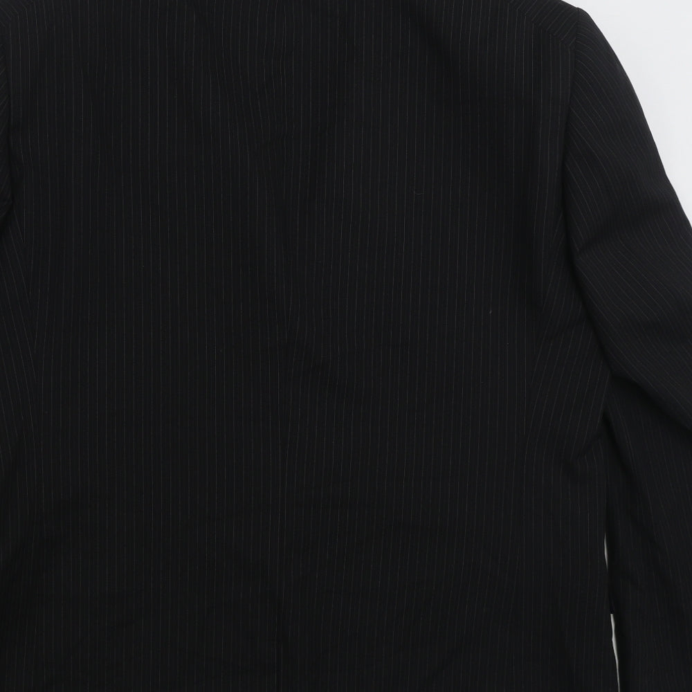 NEXT Mens Black Striped Jacket Suit Jacket Size 44