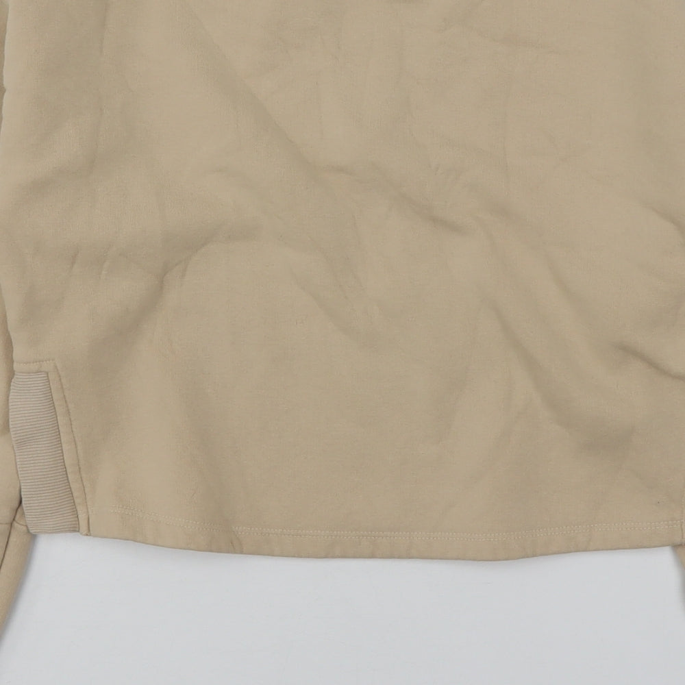 Primark Girls Beige Cotton Pullover Sweatshirt Size 13-14 Years - Cropped