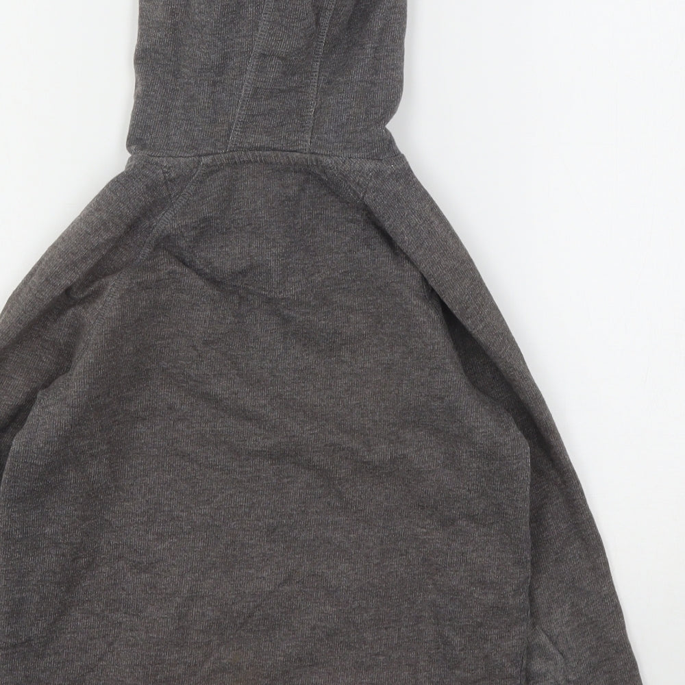 Marks & Spencer Boys Grey Cotton Pullover Hoodie Size 8-9 Years