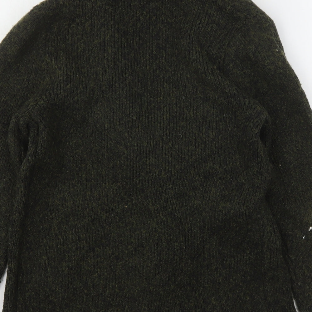 Primark Womens Green V-Neck Polyester Cardigan Jumper Size 6