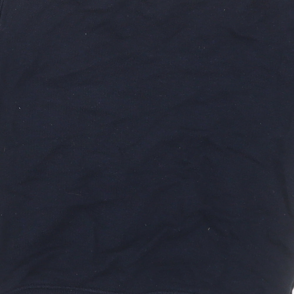 Next Boys Blue Crew Neck Cotton Pullover Jumper Size 2 Years Pullover