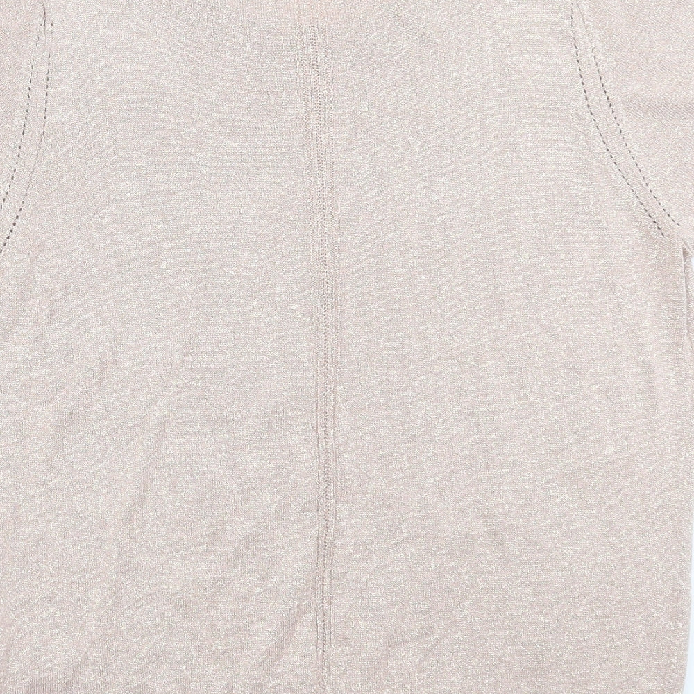 Classics Womens Pink Modal Basic T-Shirt Size 14 Crew Neck