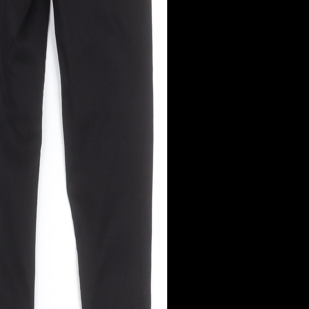 Topshop Womens Black Cotton Skinny Jeans Size 26 in L30 in Regular Button