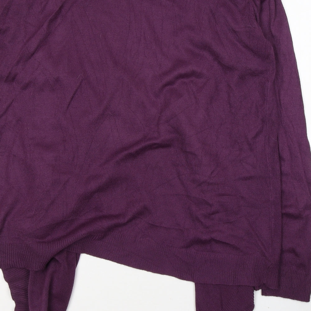 Wardrobe Womens Purple Round Neck Acrylic Pullover Jumper Size 16