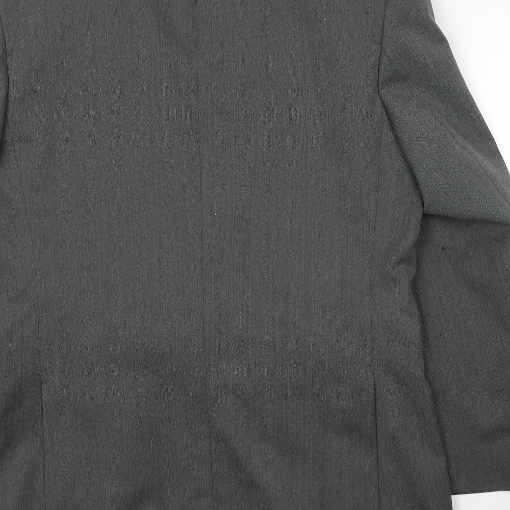 Chatsworth Mens Grey Polyacrylate Fibre Jacket Suit Jacket Size M
