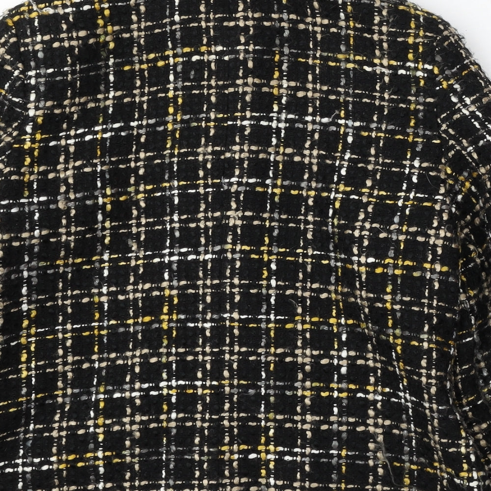 Isle Essentials Womens Multicoloured Geometric Jacket Size 14 Button