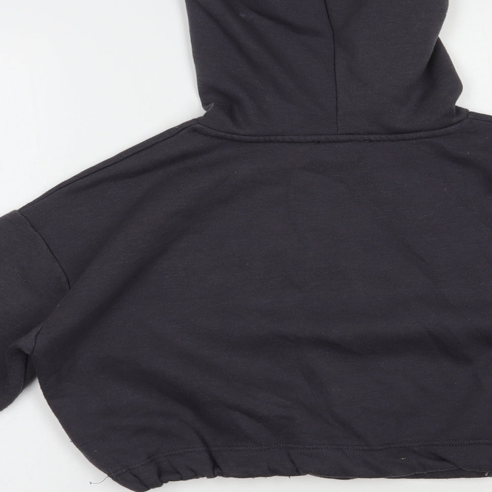 New Look Girls Grey Polyacrylate Fibre Pullover Hoodie Size 12-13 Years Pullover - Colorado