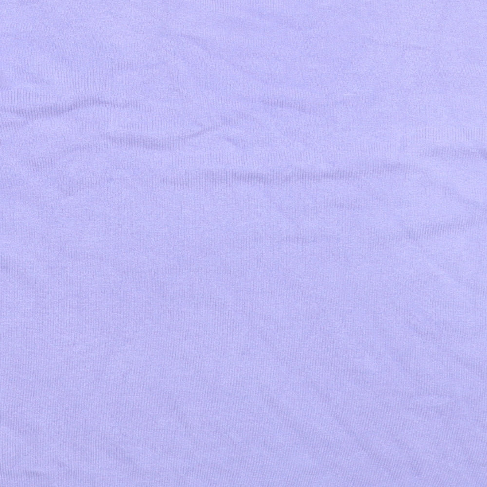 Marks & Spencer Womens Purple Boat Neck Acrylic Pullover Jumper Size 16