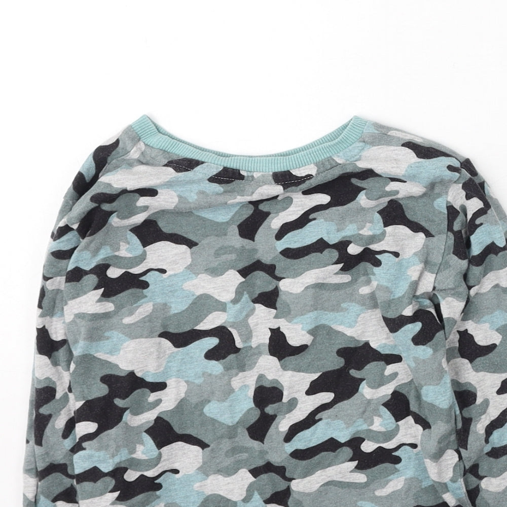 Next Boys Multicoloured Camouflage Cotton Pullover Sweatshirt Size 2-3 Years