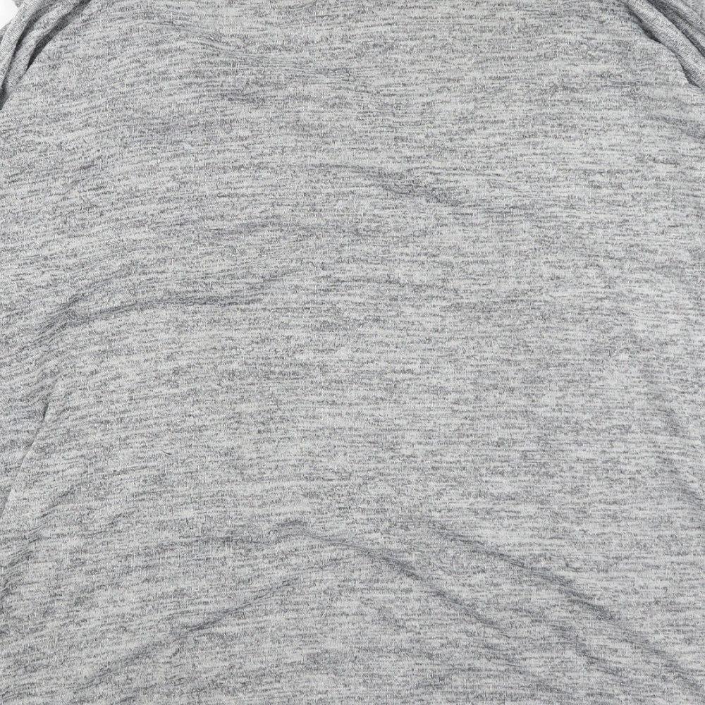 Papaya Womens Grey Cotton Pullover Sweatshirt Size 10
