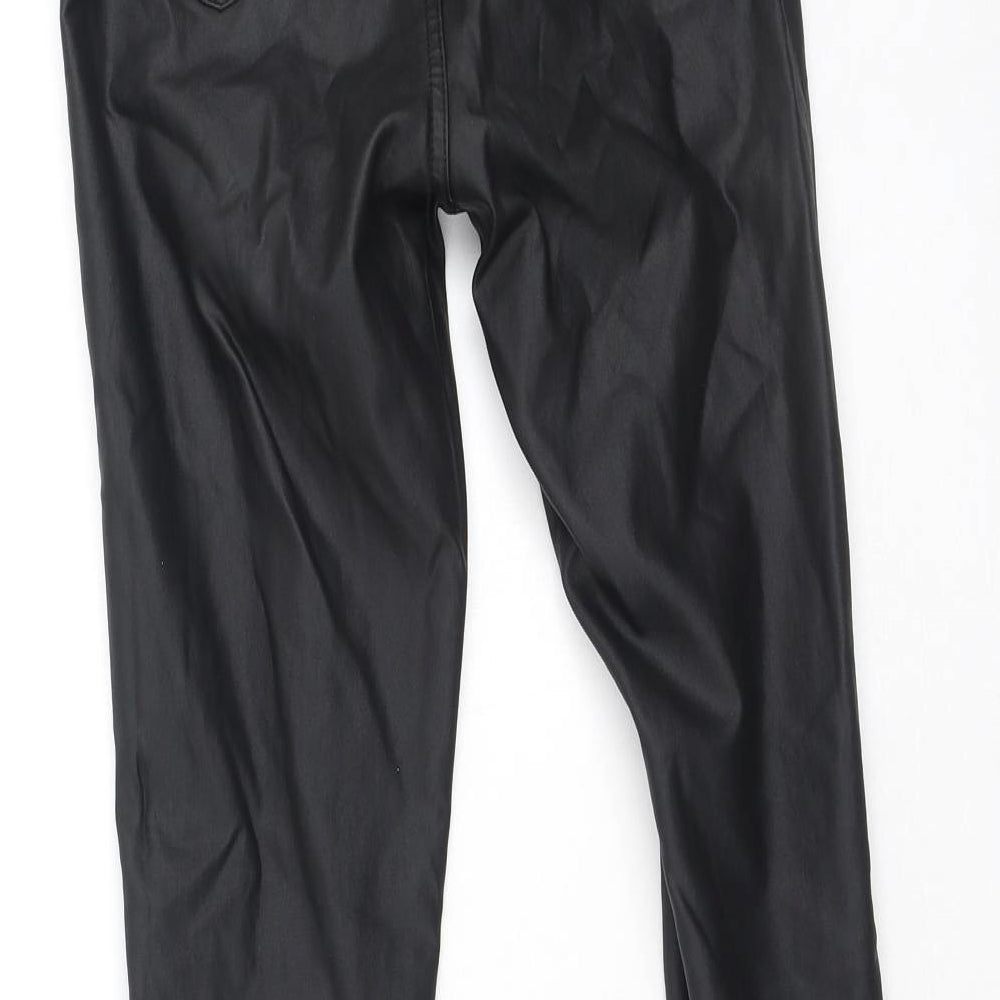 Missguided Womens Black Cotton Jegging Jeans Size 6 L28 in Regular