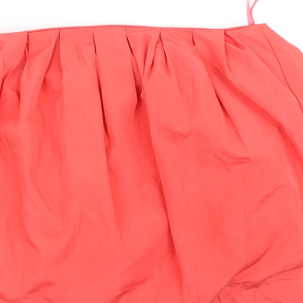 VERO MODA Womens Pink Polyester Pleated Skirt Size 36