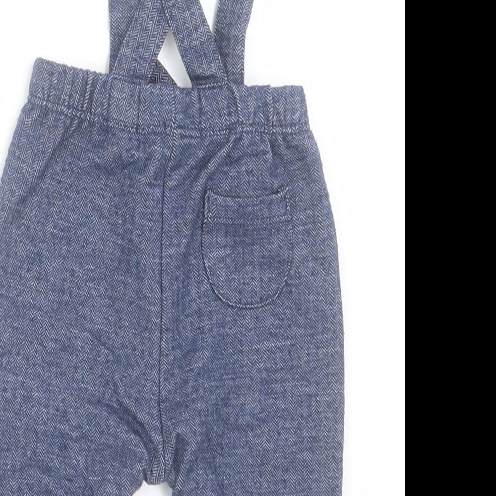 George Boys Blue Polyester Capri Trousers Size 0-3 Months Button - Cross Back