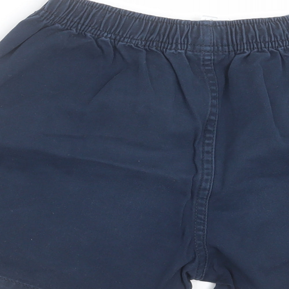 Next Boys Blue Cotton Bermuda Shorts Size 10 Years Regular