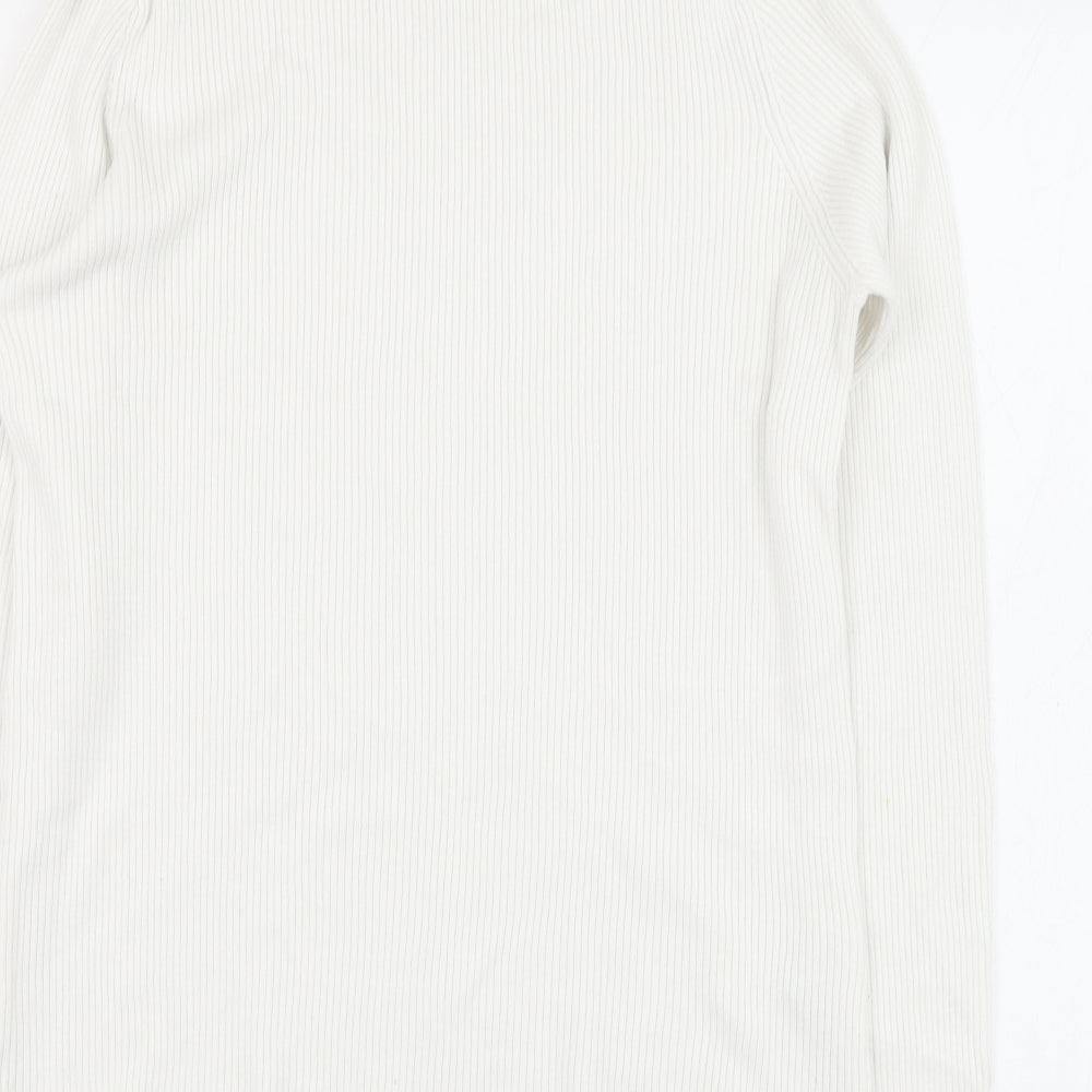 Marks & Spencer Womens Ivory Viscose Pullover Sweatshirt Size 16 Pullover