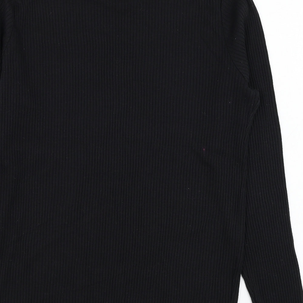 Avenue Womens Black Polyester Pullover Sweatshirt Size 16 Pullover