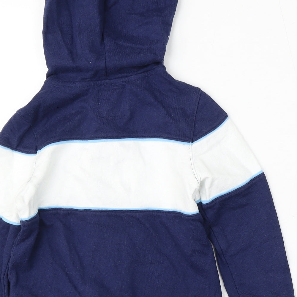 Oshkosh Boys Blue Cotton Pullover Hoodie Size 5 Years