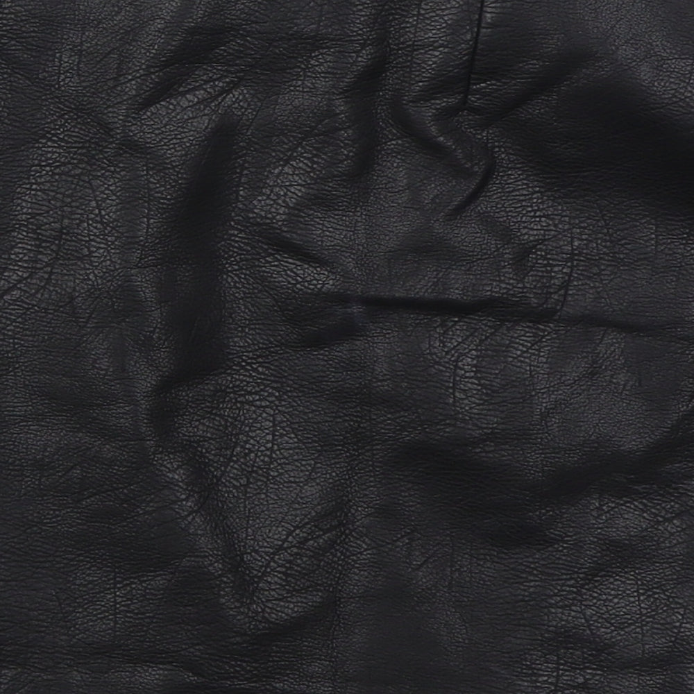 Light Before Dark Womens Black Polyester Mini Skirt Size M Zip