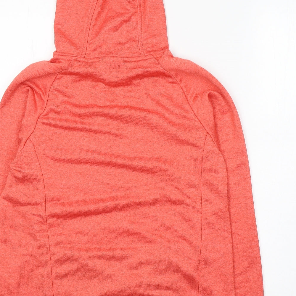 Canterbury Womens Orange Polyester Pullover Hoodie Size 10 Pullover - Activewear