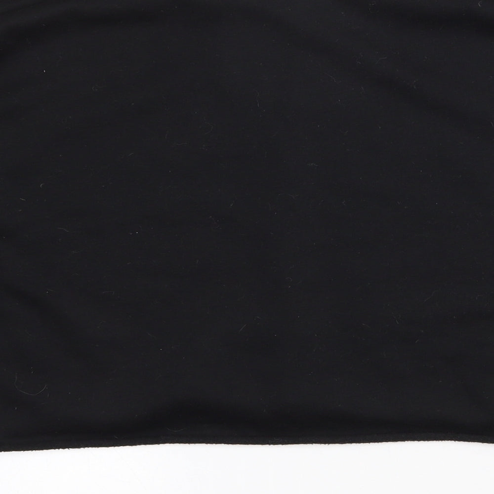 Primark Womens Black Polyester Pullover Sweatshirt Size 6 - Cropped