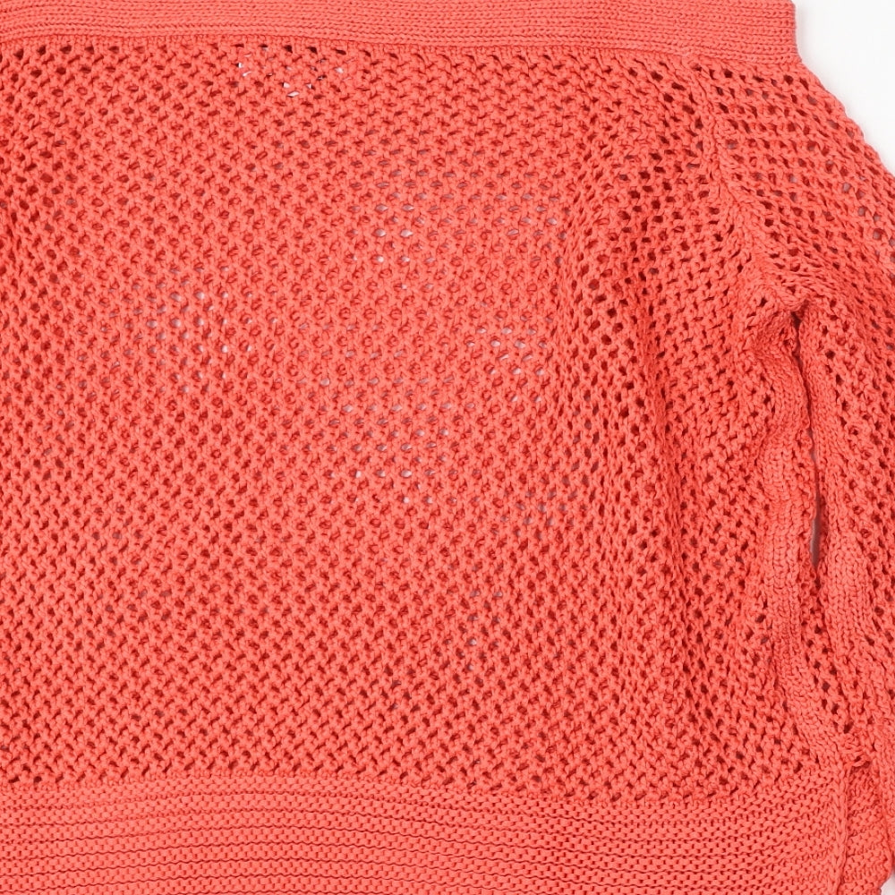 SimplyBe Womens Red Square Neck Acrylic Pullover Jumper Size 16