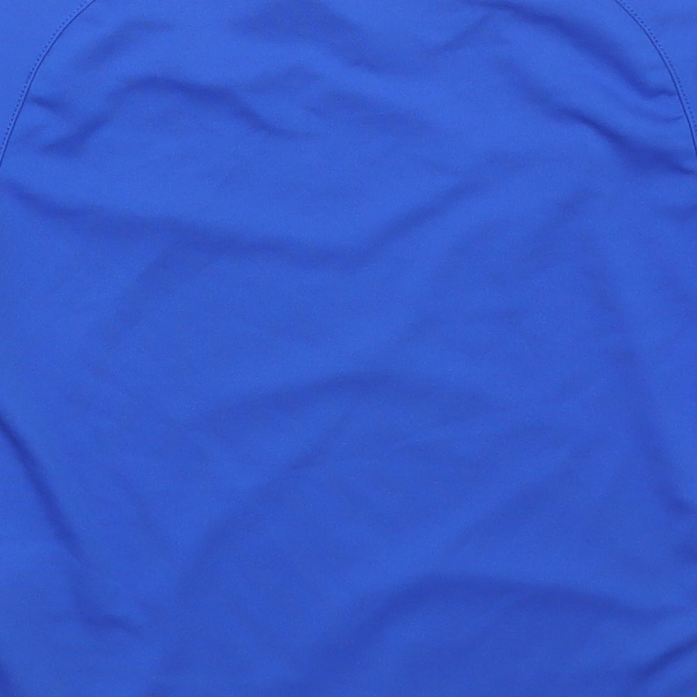 Avec Boys Blue Polyester Basic T-Shirt Size 4-5 Years Round Neck Pullover