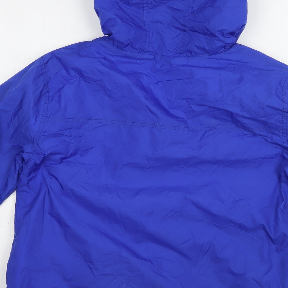Dunnes Stores Mens Blue Windbreaker Jacket Size M Zip