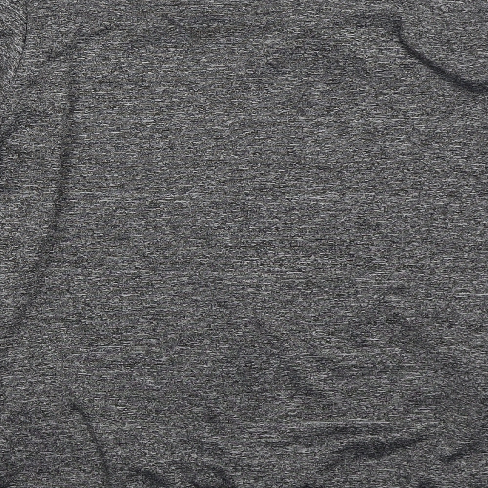 Preworn Boys Grey Polyester Full Zip Sweatshirt Size L Zip - Blue