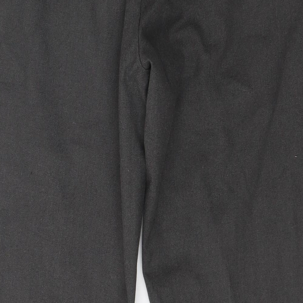 1880 club Mens Grey Polyester Dress Pants Trousers Size 30 L26 in Classic Zip