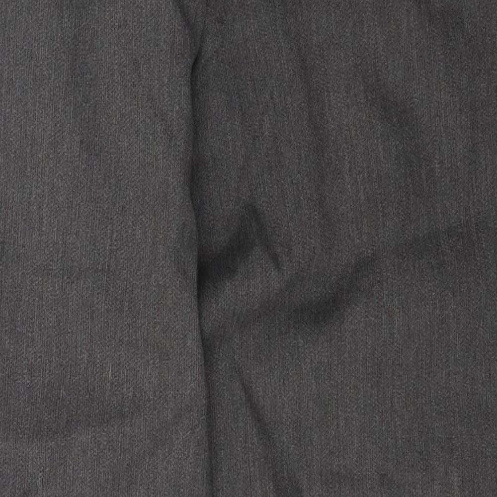 Heritage Womens Grey Cotton Straight Jeans Size 32 L29.5 in Regular Zip