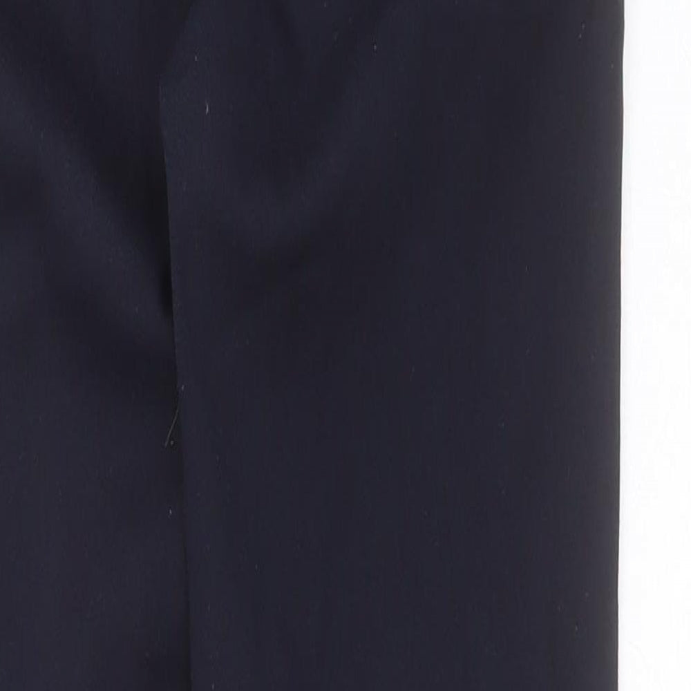 Gerard Womens Blue Polyester Trousers Size 30 in L28 in Regular Button