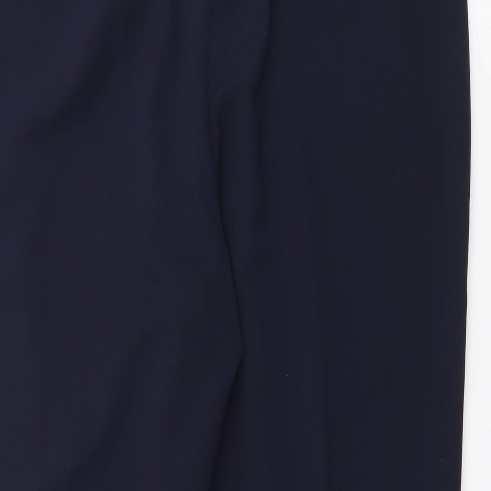 GARDEUR Womens Blue Polyester Trousers Size 34 in L24 in Regular
