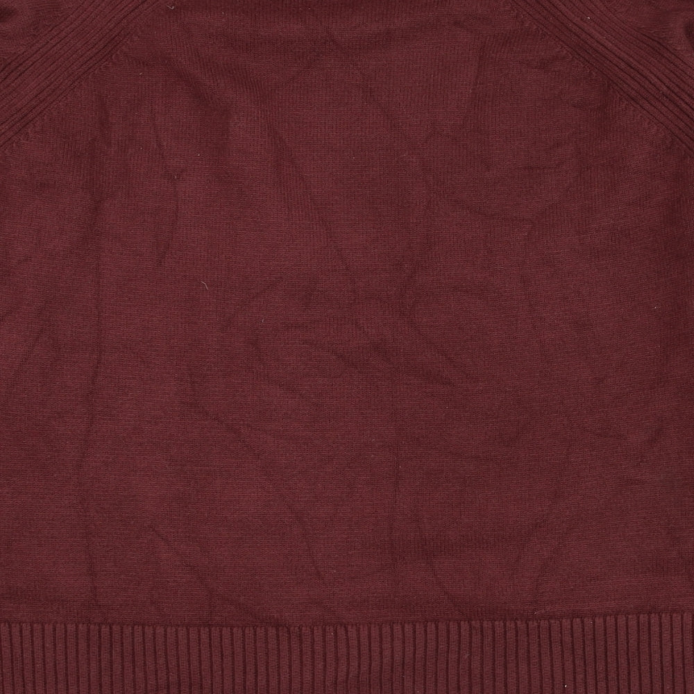 NEXT Mens Red Viscose Pullover Sweatshirt Size M