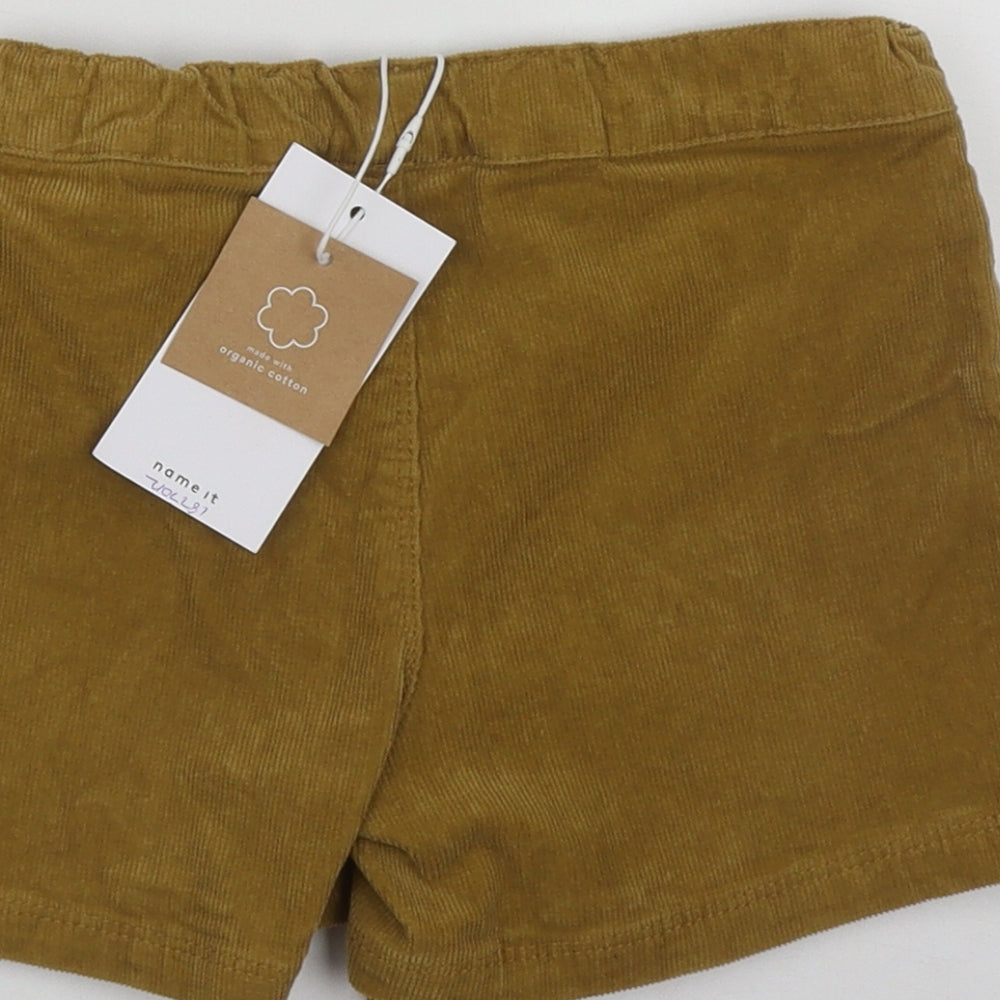 name it Girls Brown Cotton Wrap Skort Size 2-3 Years Regular
