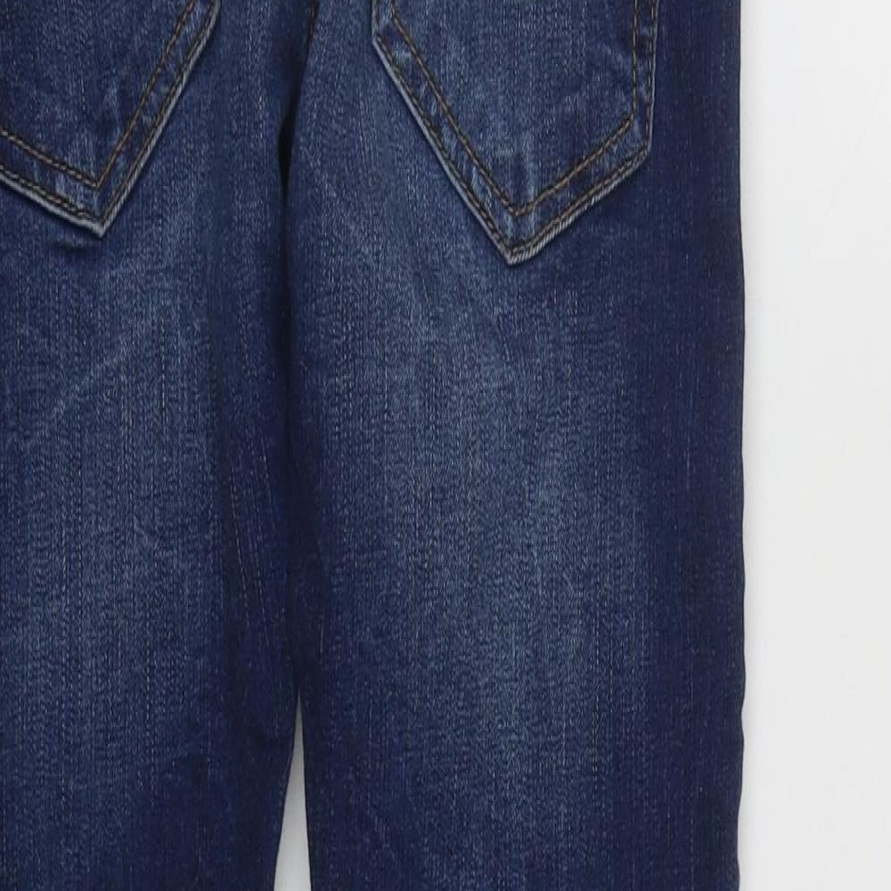 Preworn Mens Blue Cotton Skinny Jeans Size 28 in L27 in Regular Zip