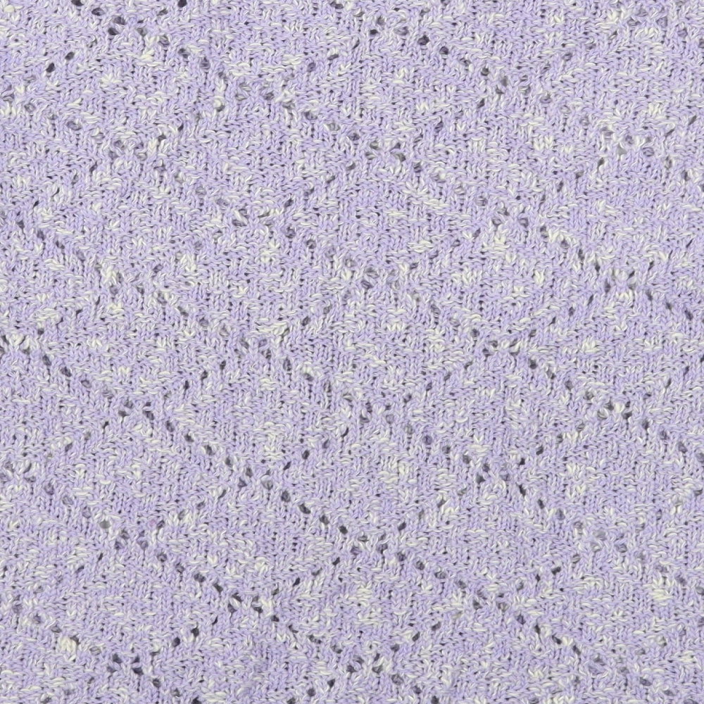 M&Co Womens Purple Boat Neck Acrylic Pullover Jumper Size M