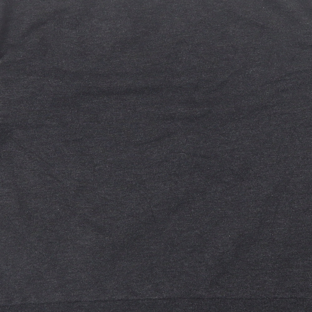 H&M Womens Grey Crew Neck Polyester Pullover Jumper Size S