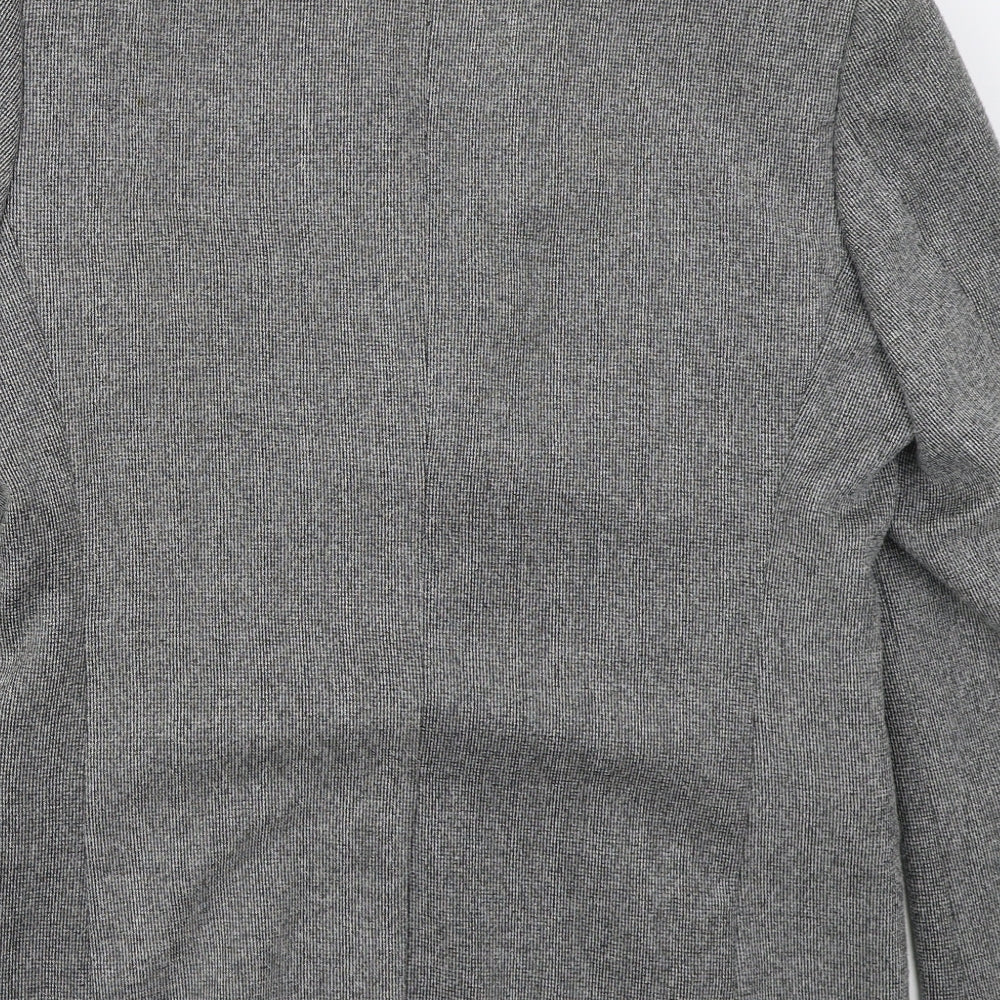 McQuillans Mens Grey Polyester Jacket Suit Jacket Size 40