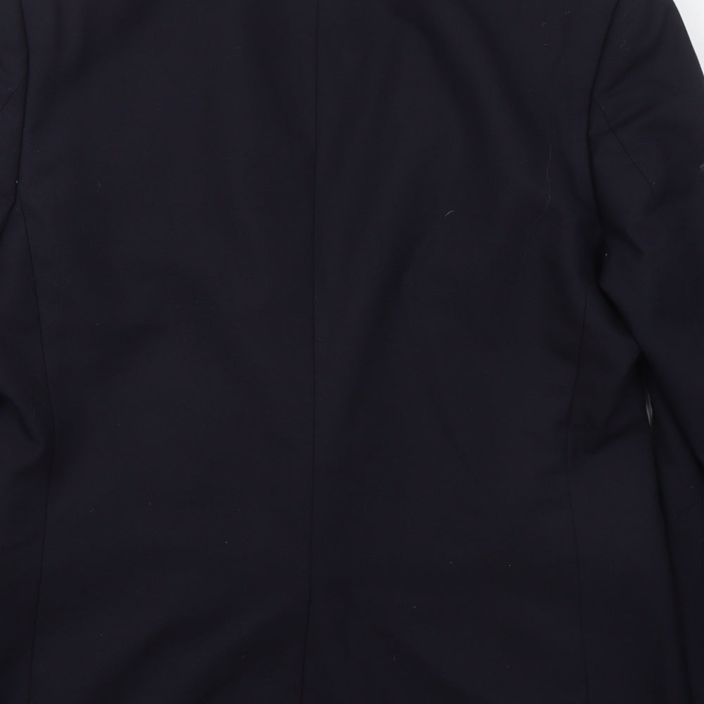 River Island Mens Blue Polyester Jacket Suit Jacket Size 42