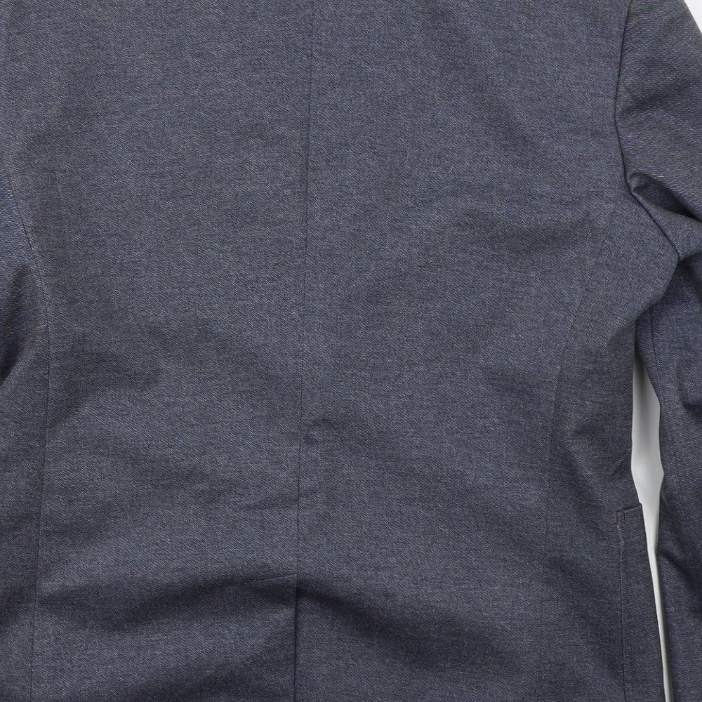 Matalan Mens Blue Polyester Jacket Suit Jacket Size M