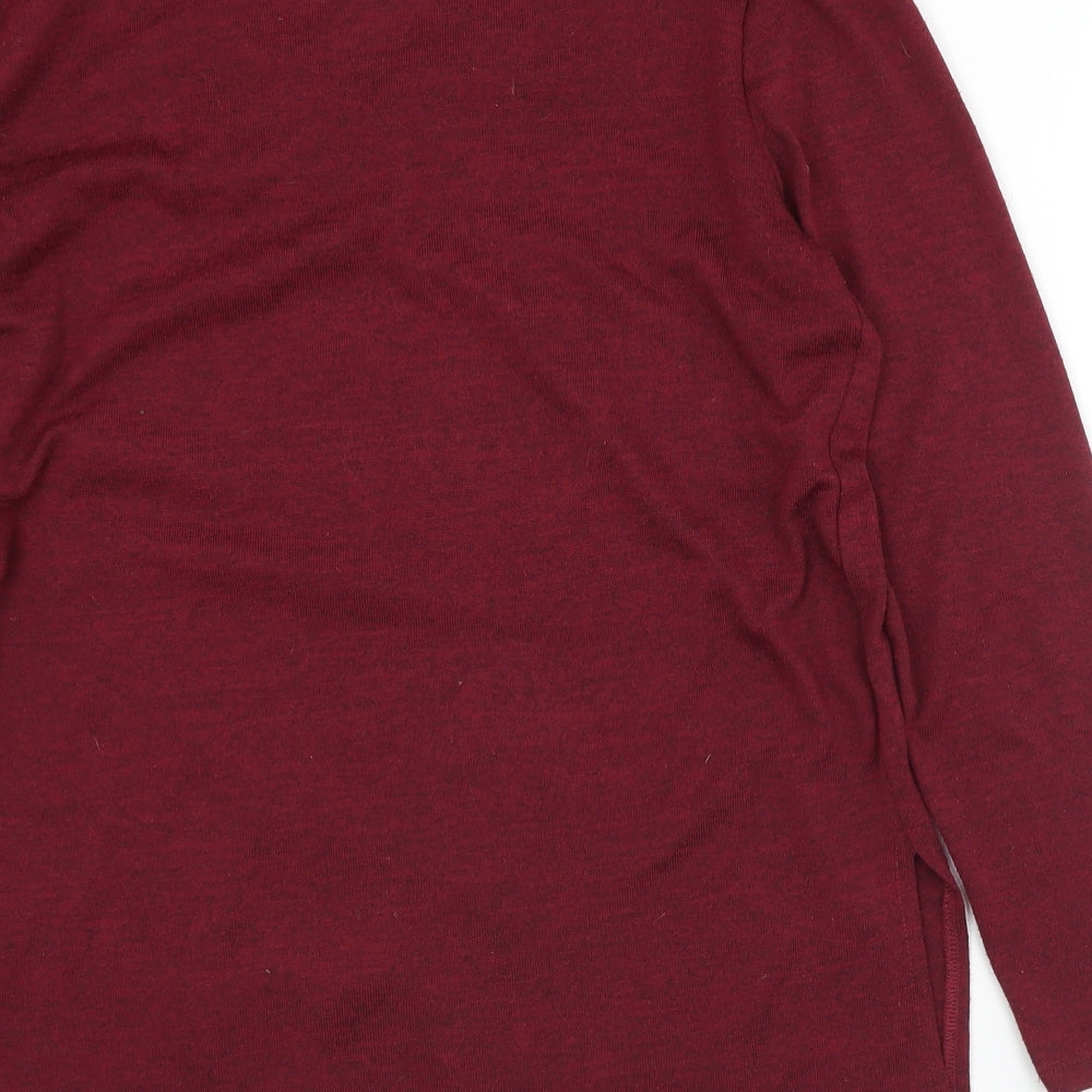 Primark Womens Purple Round Neck Polyester Tunic Jumper Size 10 - 10-12